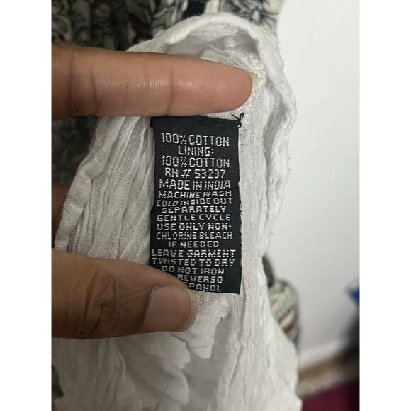 Mlle Gabrielle Floral Smocked Waist Elastic Sleeve Midi Dress Women’s Size 3X - Picture 11 of 11